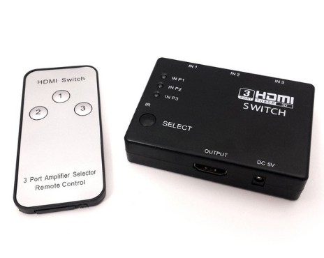 HDMI SWITCH WITH CONTROL 3 PORTS