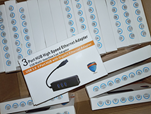 USB 3.0  3 PORT HUB+RJ45 ADAPTER