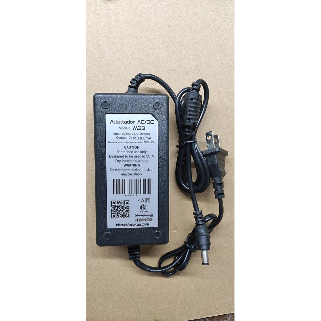 MIOKEE POWER ADAPTER  12V 3300mA M33