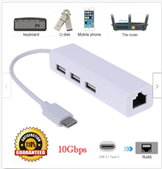 USB 2.0 TYPE C 3 PORT  HUB